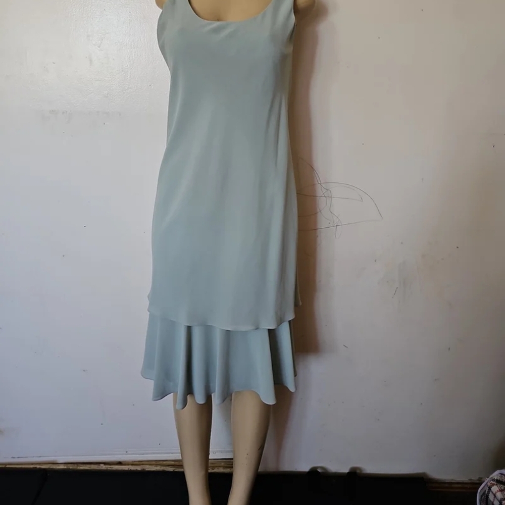 Elegant Blue Midi Dress